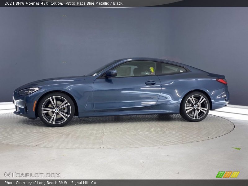 Arctic Race Blue Metallic / Black 2021 BMW 4 Series 430i Coupe