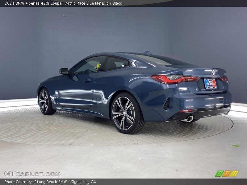 Arctic Race Blue Metallic / Black 2021 BMW 4 Series 430i Coupe