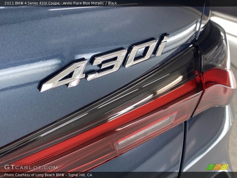 Arctic Race Blue Metallic / Black 2021 BMW 4 Series 430i Coupe