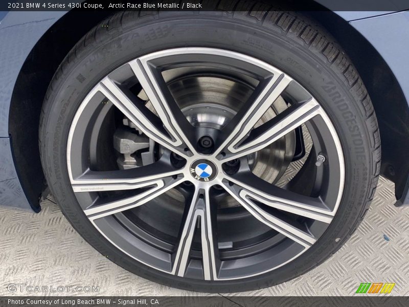 Arctic Race Blue Metallic / Black 2021 BMW 4 Series 430i Coupe