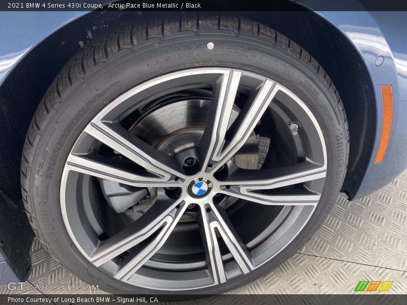 Arctic Race Blue Metallic / Black 2021 BMW 4 Series 430i Coupe