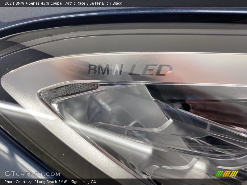 Arctic Race Blue Metallic / Black 2021 BMW 4 Series 430i Coupe