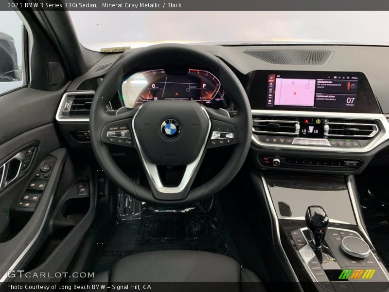 Mineral Gray Metallic / Black 2021 BMW 3 Series 330i Sedan