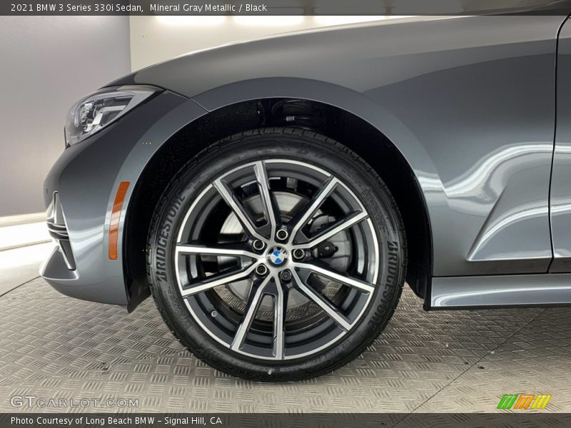 Mineral Gray Metallic / Black 2021 BMW 3 Series 330i Sedan