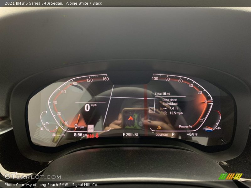 Alpine White / Black 2021 BMW 5 Series 540i Sedan