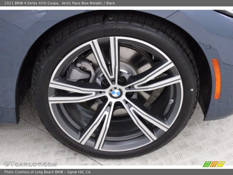 Arctic Race Blue Metallic / Black 2021 BMW 4 Series 430i Coupe