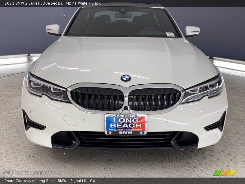 Alpine White / Black 2021 BMW 3 Series 330e Sedan