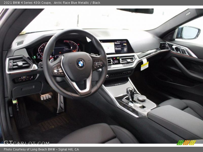 Arctic Race Blue Metallic / Black 2021 BMW 4 Series 430i Coupe