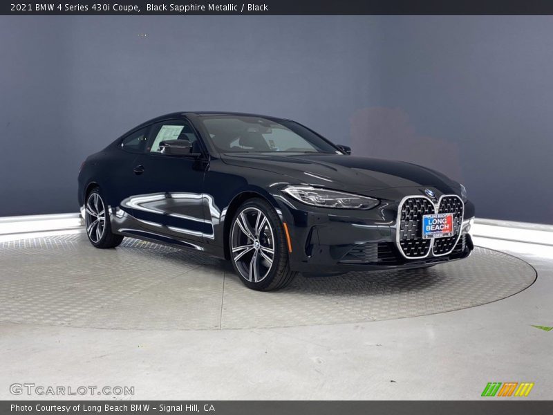Black Sapphire Metallic / Black 2021 BMW 4 Series 430i Coupe