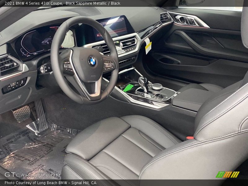 Black Sapphire Metallic / Black 2021 BMW 4 Series 430i Coupe