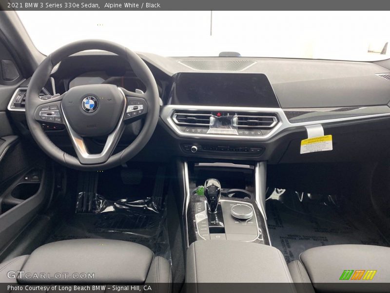 Alpine White / Black 2021 BMW 3 Series 330e Sedan