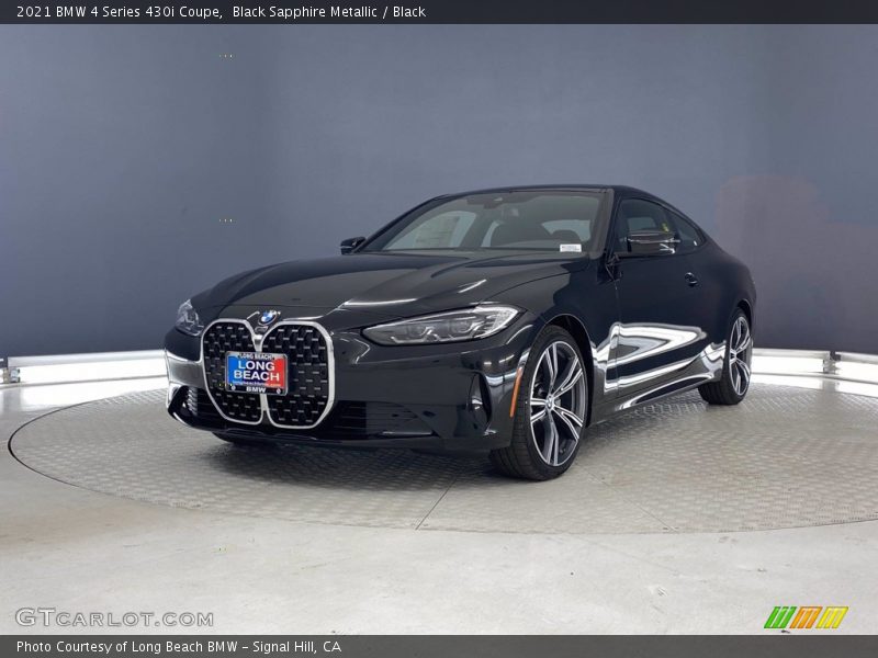 Black Sapphire Metallic / Black 2021 BMW 4 Series 430i Coupe