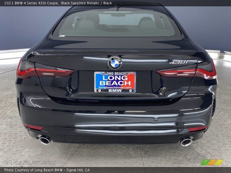 Black Sapphire Metallic / Black 2021 BMW 4 Series 430i Coupe