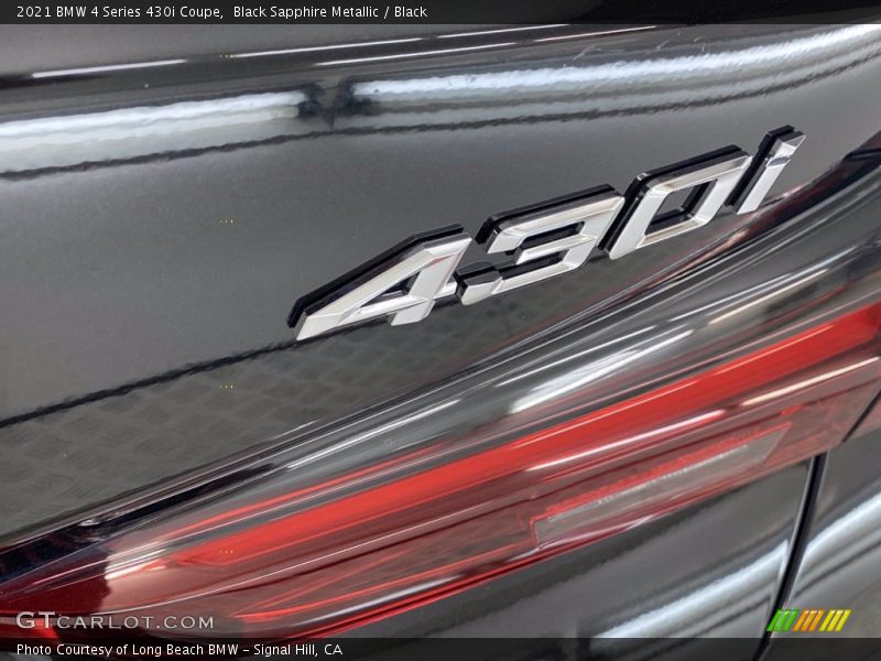 Black Sapphire Metallic / Black 2021 BMW 4 Series 430i Coupe