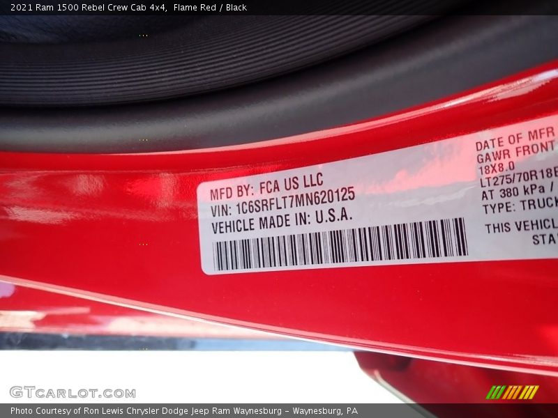 Flame Red / Black 2021 Ram 1500 Rebel Crew Cab 4x4