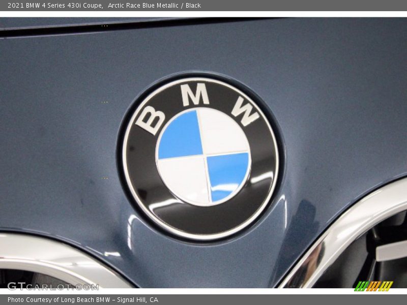 Arctic Race Blue Metallic / Black 2021 BMW 4 Series 430i Coupe