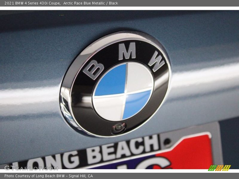 Arctic Race Blue Metallic / Black 2021 BMW 4 Series 430i Coupe