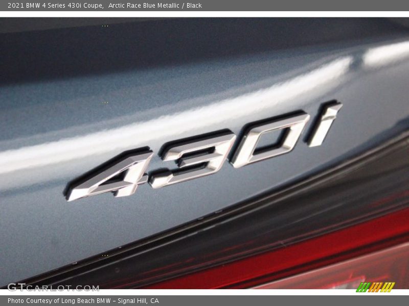 Arctic Race Blue Metallic / Black 2021 BMW 4 Series 430i Coupe