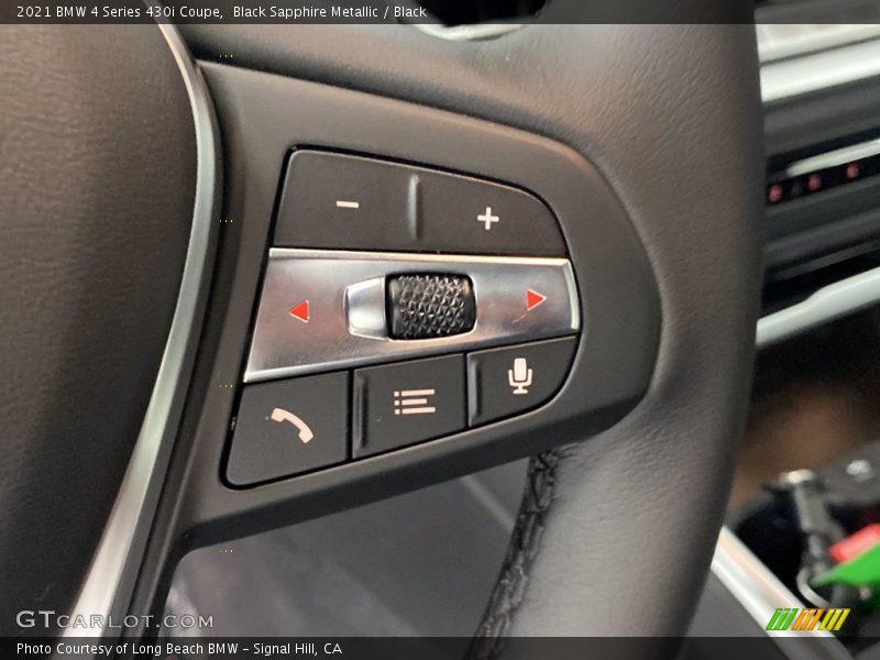 Black Sapphire Metallic / Black 2021 BMW 4 Series 430i Coupe