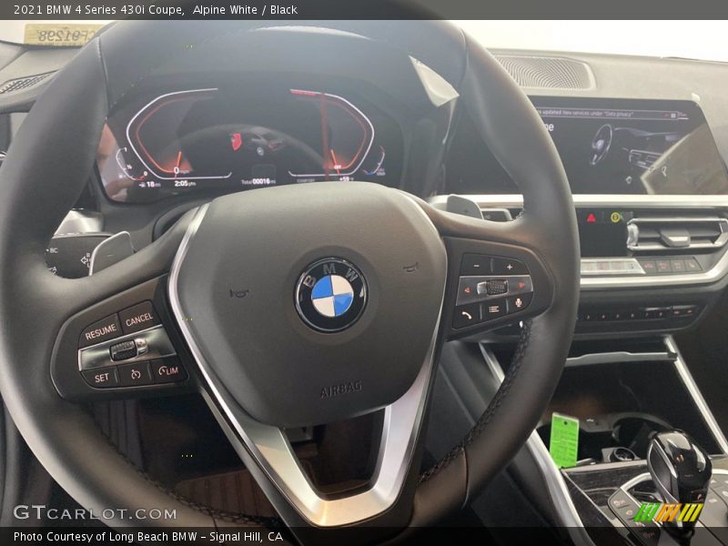 Alpine White / Black 2021 BMW 4 Series 430i Coupe