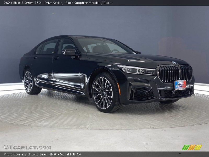 Black Sapphire Metallic / Black 2021 BMW 7 Series 750i xDrive Sedan