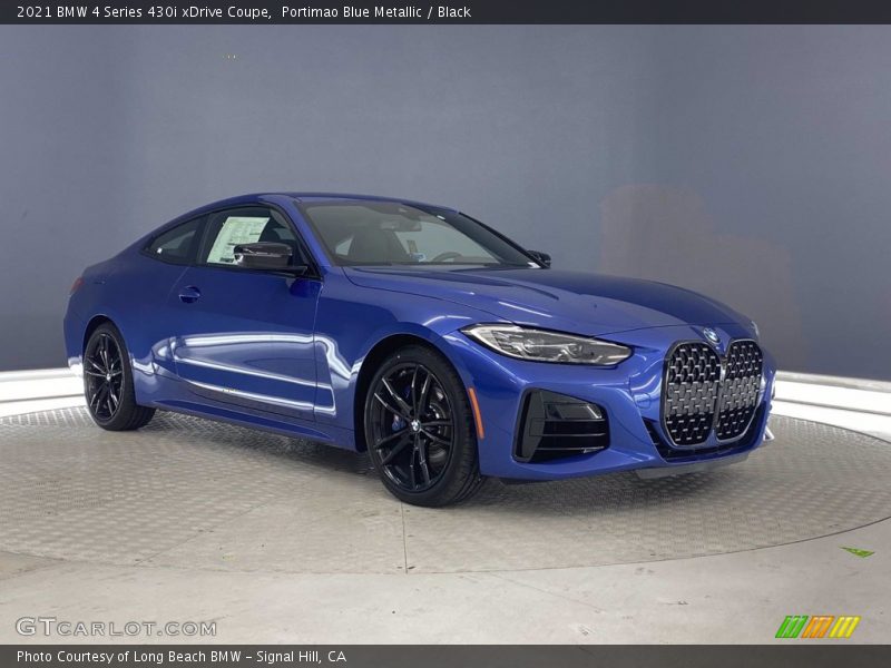 Portimao Blue Metallic / Black 2021 BMW 4 Series 430i xDrive Coupe