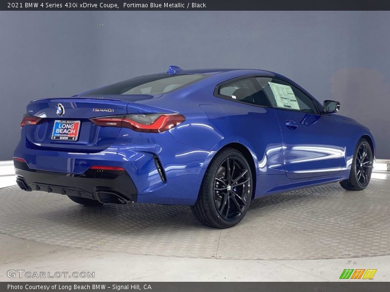 Portimao Blue Metallic / Black 2021 BMW 4 Series 430i xDrive Coupe