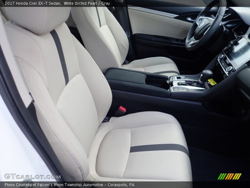 White Orchid Pearl / Gray 2017 Honda Civic EX-T Sedan