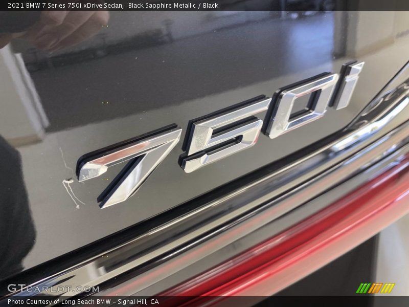 Black Sapphire Metallic / Black 2021 BMW 7 Series 750i xDrive Sedan