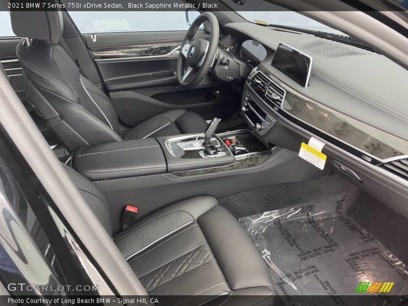 Black Sapphire Metallic / Black 2021 BMW 7 Series 750i xDrive Sedan