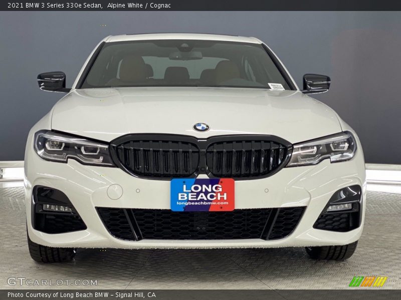 Alpine White / Cognac 2021 BMW 3 Series 330e Sedan
