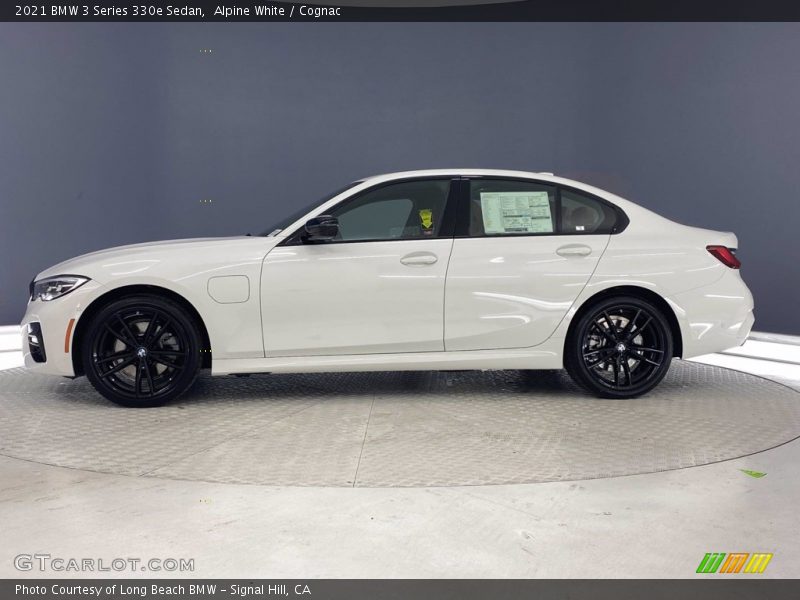 Alpine White / Cognac 2021 BMW 3 Series 330e Sedan
