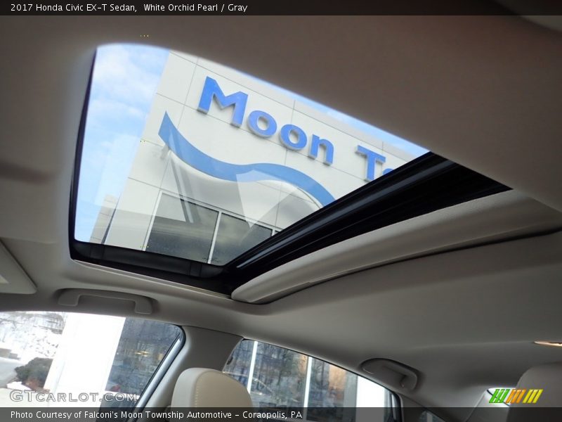 White Orchid Pearl / Gray 2017 Honda Civic EX-T Sedan