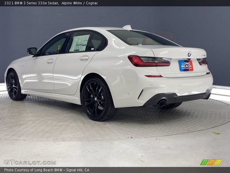 Alpine White / Cognac 2021 BMW 3 Series 330e Sedan