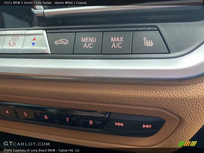 Alpine White / Cognac 2021 BMW 3 Series 330e Sedan