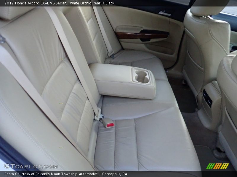 White Orchid Pearl / Black 2012 Honda Accord EX-L V6 Sedan