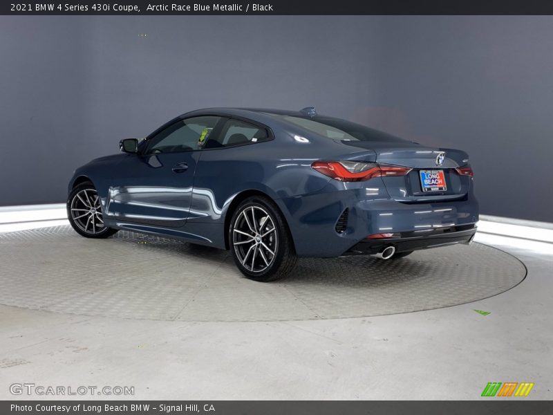 Arctic Race Blue Metallic / Black 2021 BMW 4 Series 430i Coupe