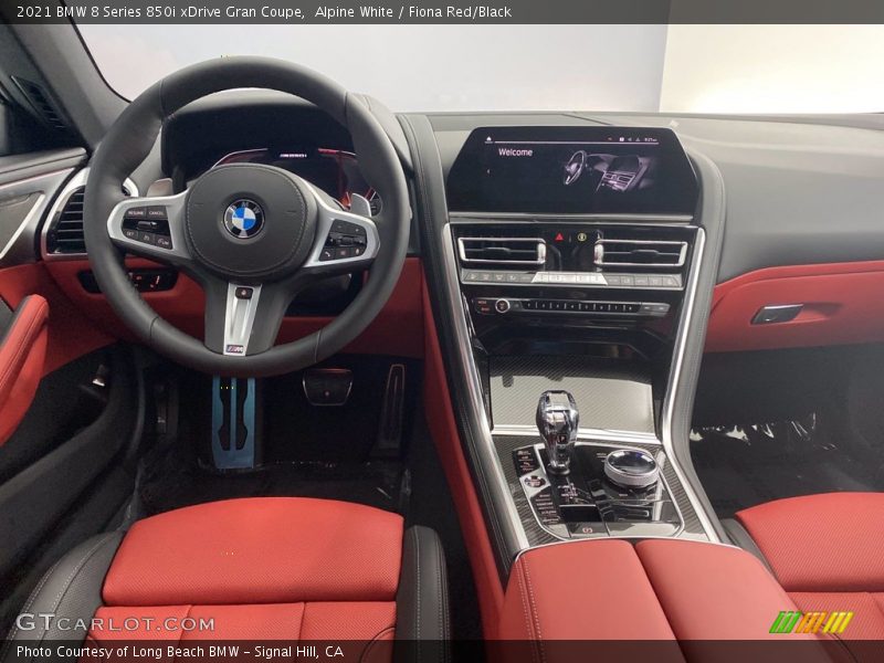 Alpine White / Fiona Red/Black 2021 BMW 8 Series 850i xDrive Gran Coupe