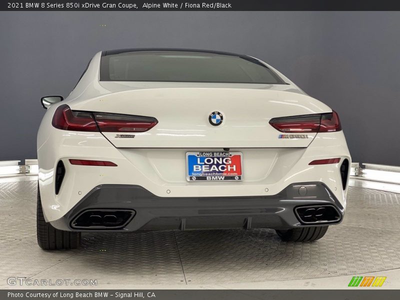 Alpine White / Fiona Red/Black 2021 BMW 8 Series 850i xDrive Gran Coupe