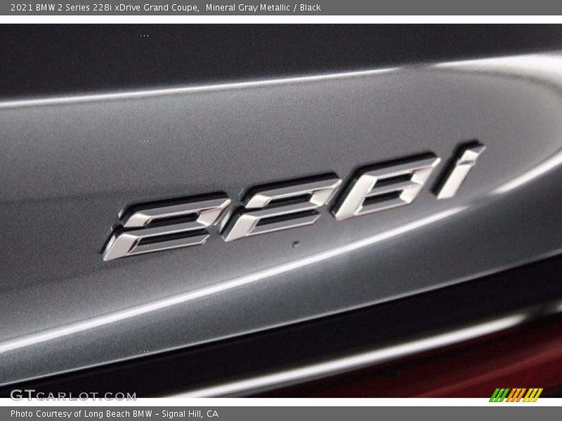 Mineral Gray Metallic / Black 2021 BMW 2 Series 228i xDrive Grand Coupe