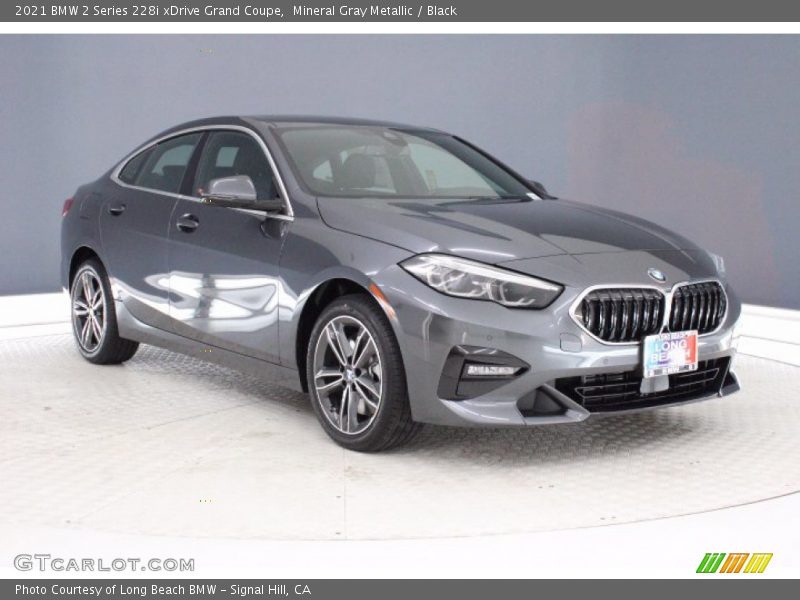 Mineral Gray Metallic / Black 2021 BMW 2 Series 228i xDrive Grand Coupe