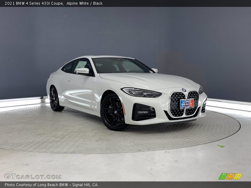 Alpine White / Black 2021 BMW 4 Series 430i Coupe