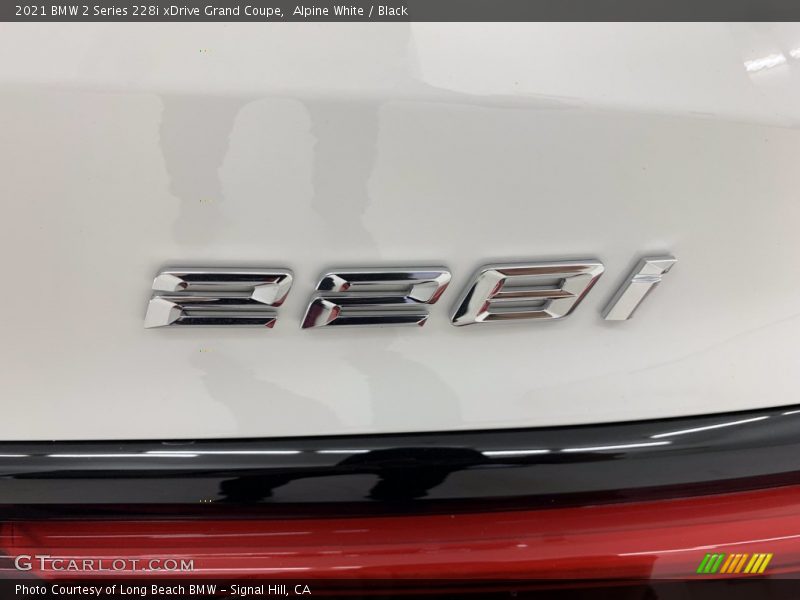 Alpine White / Black 2021 BMW 2 Series 228i xDrive Grand Coupe