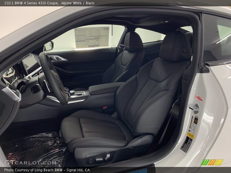 Front Seat of 2021 4 Series 430i Coupe