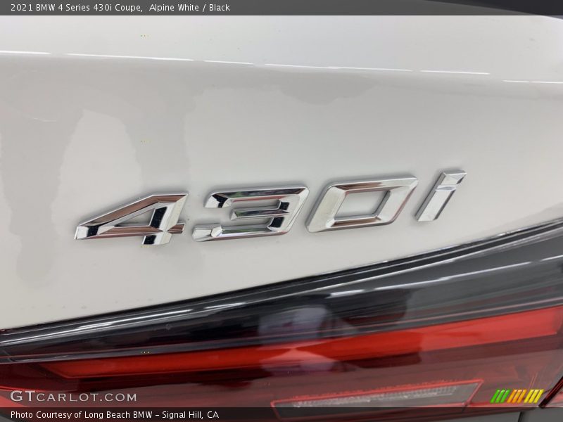 Alpine White / Black 2021 BMW 4 Series 430i Coupe