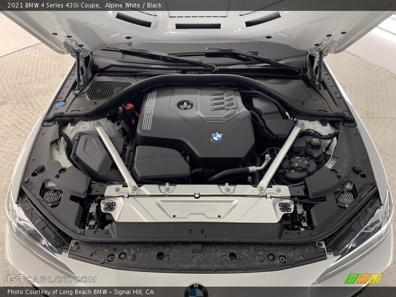 Alpine White / Black 2021 BMW 4 Series 430i Coupe