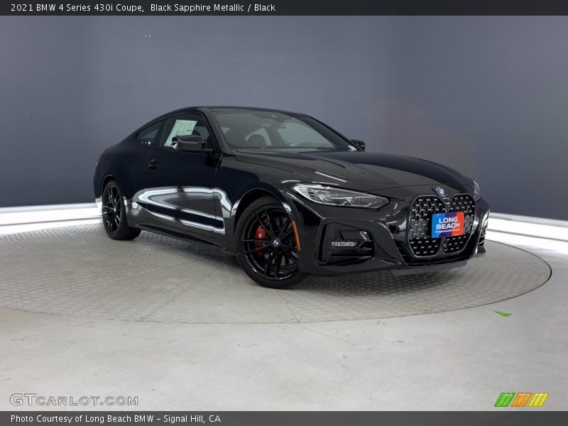 Black Sapphire Metallic / Black 2021 BMW 4 Series 430i Coupe