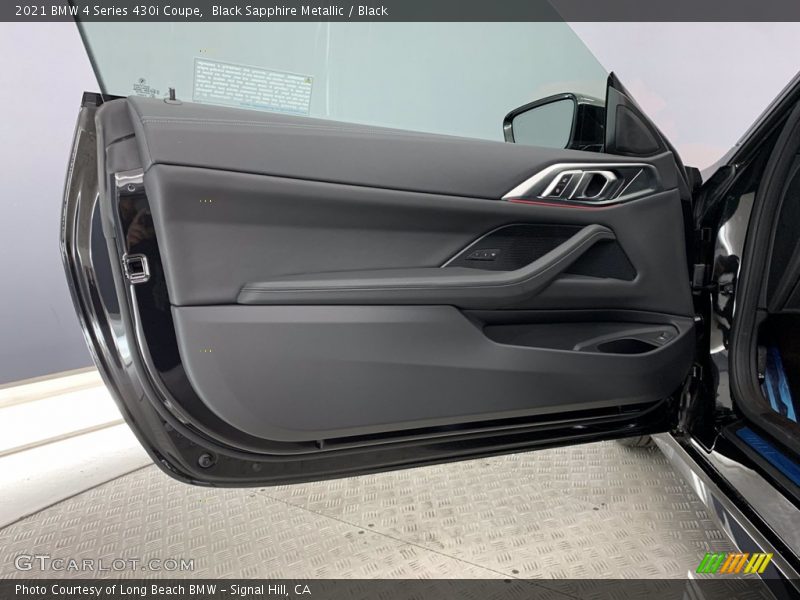 Black Sapphire Metallic / Black 2021 BMW 4 Series 430i Coupe
