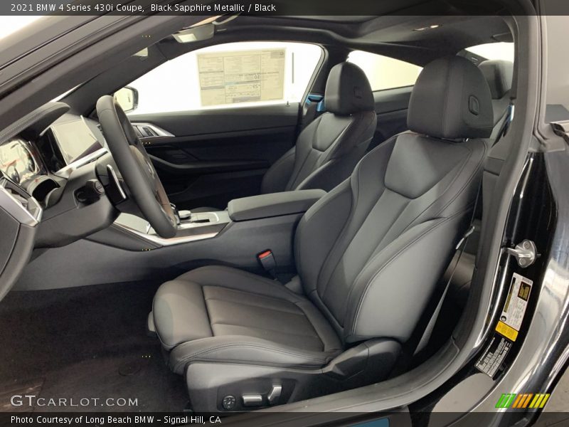 Black Sapphire Metallic / Black 2021 BMW 4 Series 430i Coupe
