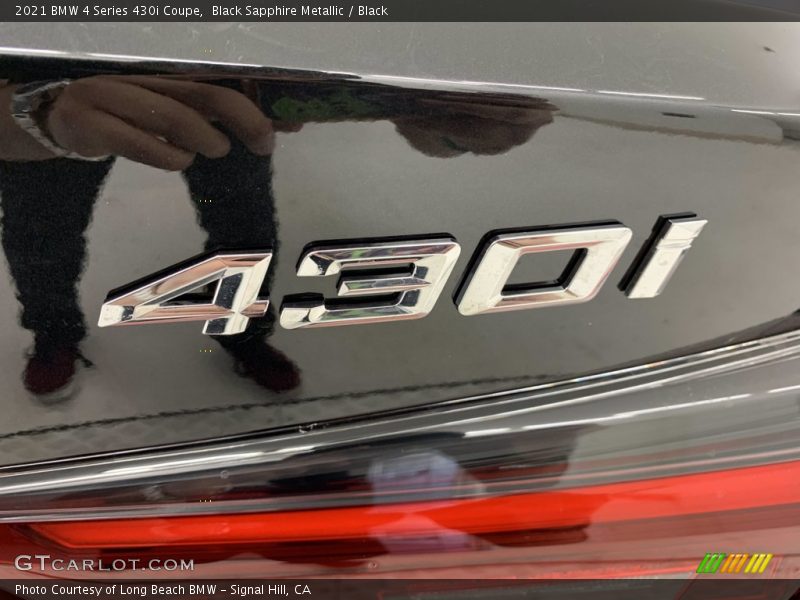 Black Sapphire Metallic / Black 2021 BMW 4 Series 430i Coupe